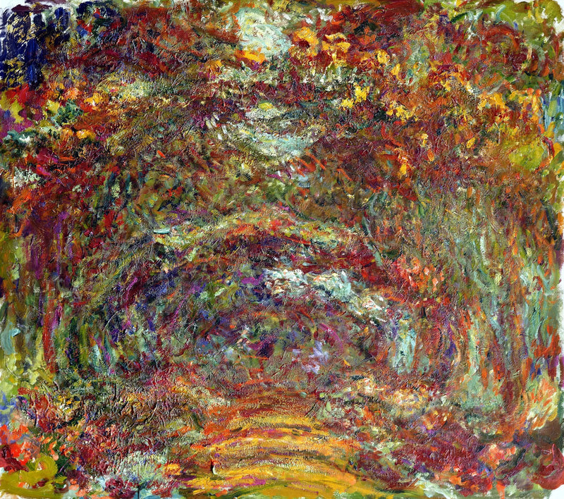Viale di rose, Giverny - Claude Monet