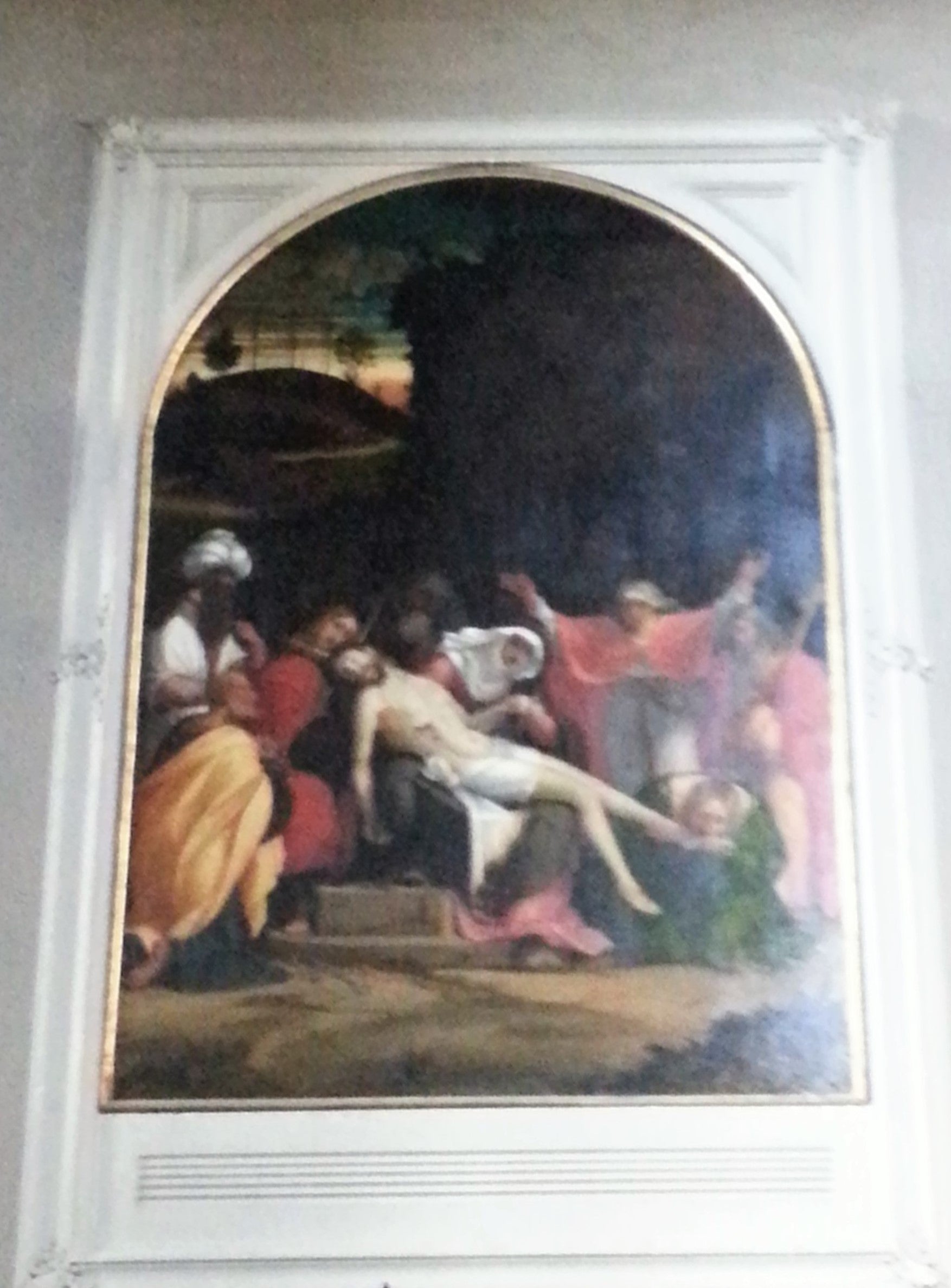 Lamentation sur le Christ mort - Andrea Previtali image 1 copie peinte à la main à l’huile
