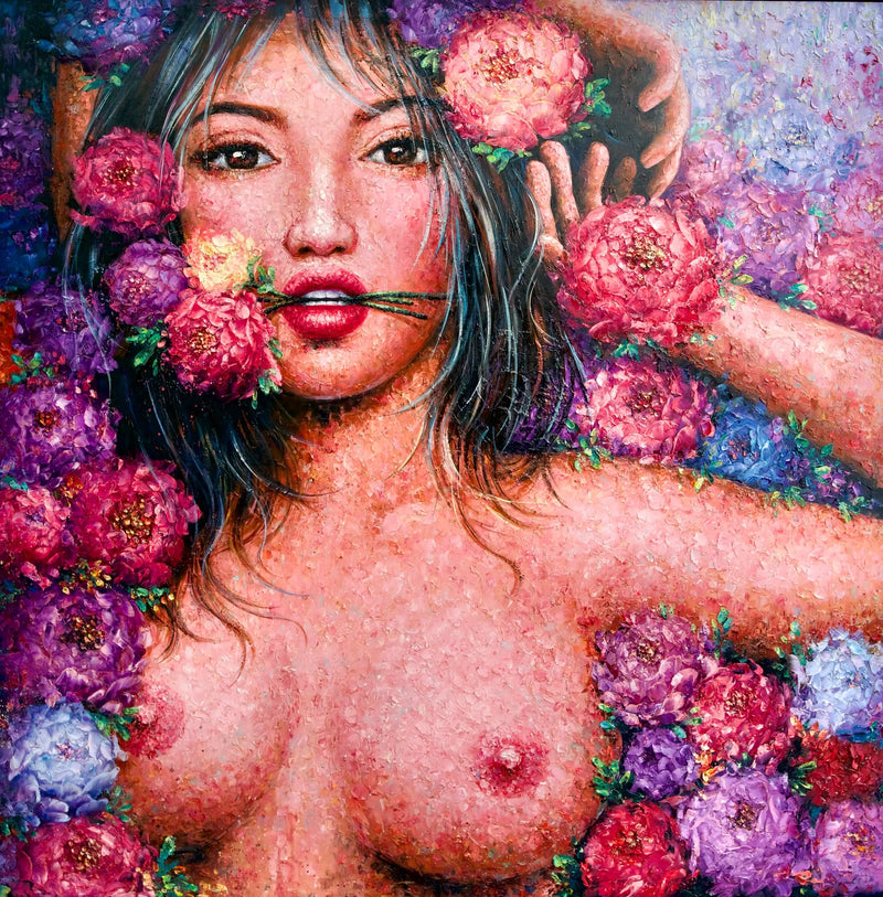 Amore in fiore | Dimensioni: 200x200 cm