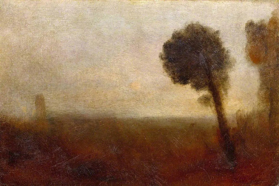 Paesaggio con un albero a destra - J. M. W. Turner