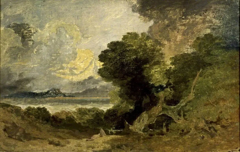 Paesaggio con Lago e Albero Caduto - J. M. W. Turner