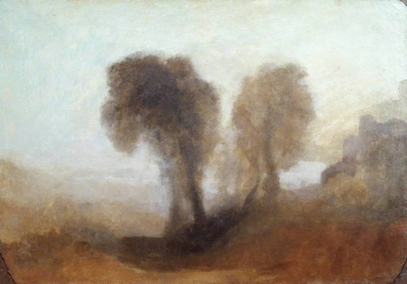 Paesaggio con alberi e un castello - J. M. W. Turner