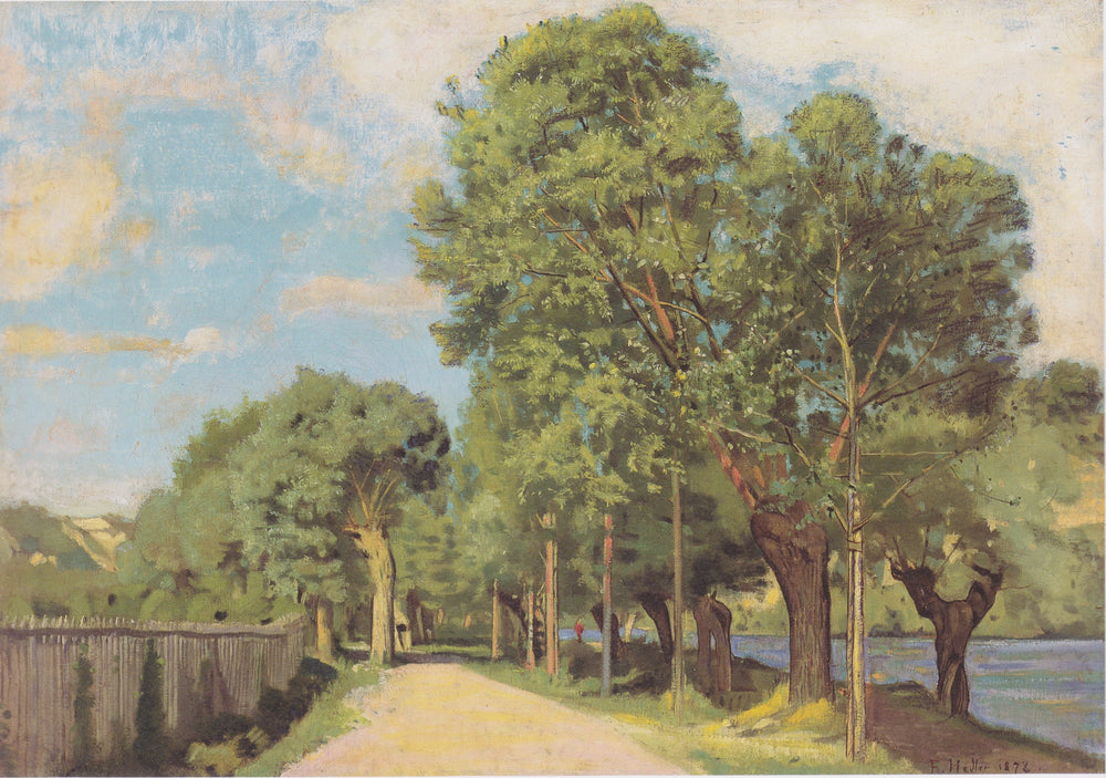 Landschaft an der Jonction bei Genf - Ferdinand Hodler image 1 reproduction réalisée par Alpha Reproduction