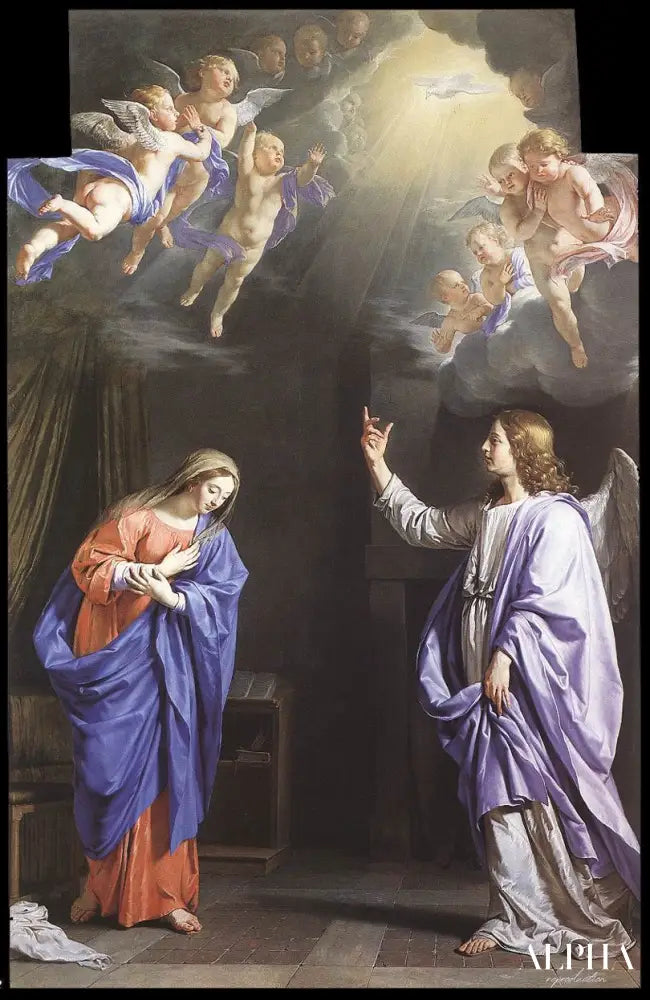 L'Annonciation - Philippe de Champaigne - Reproductions de tableaux et peintures haut de gamme