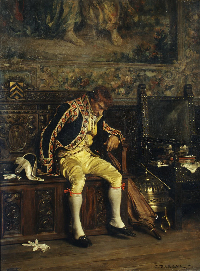 Un laquais endormi - Charles Bargue