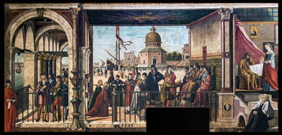 L’Arrivée des ambassadeurs anglais à la cour du roi de Bretagne - Vittore Carpaccio - Alpha Reproduction