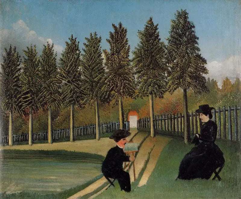 L'Artista che dipinge sua moglie - Henri Rousseau
