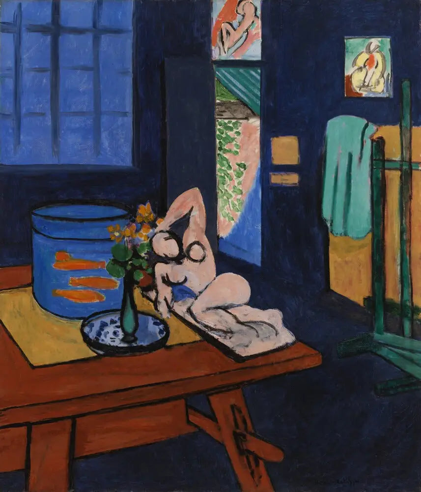 Reproduction du tableau « L'Atelier aux poissons rouges - Henri Matisse » par Alpha Reproduction en peinture à l’huile
