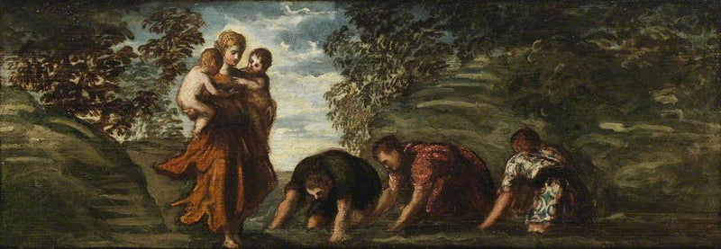 Latone che trasforma i contadini lici in rane - Jacopo Tintoretto