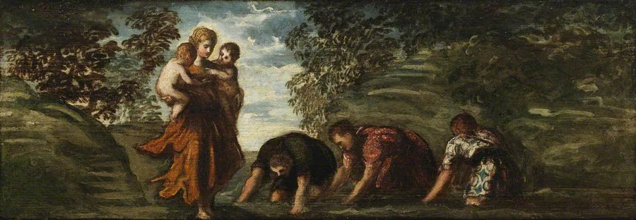 Latone che trasforma i contadini lici in rane - Jacopo Tintoretto