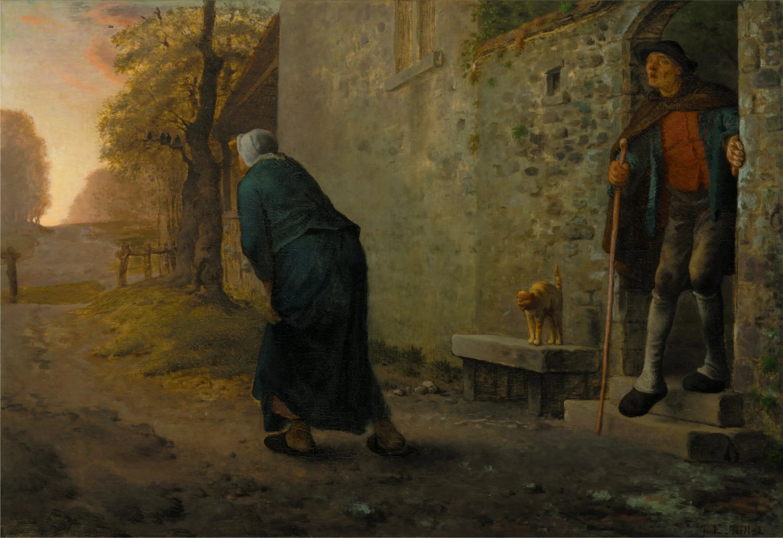 L’Attente - Jean-François Millet - Alpha Reproduction