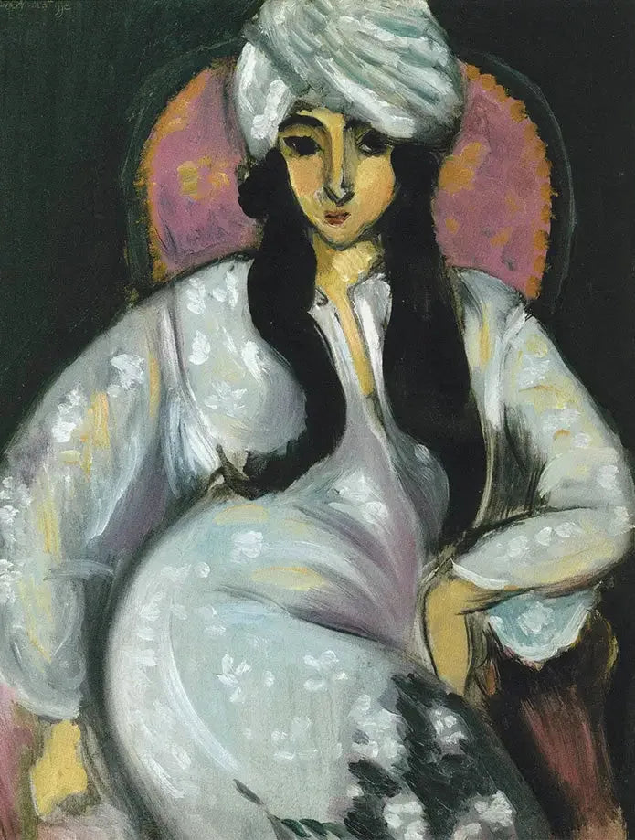 Laurette au turban blanc - Henri Matisse image 1 reproduction d’œuvre d’art à l’huile