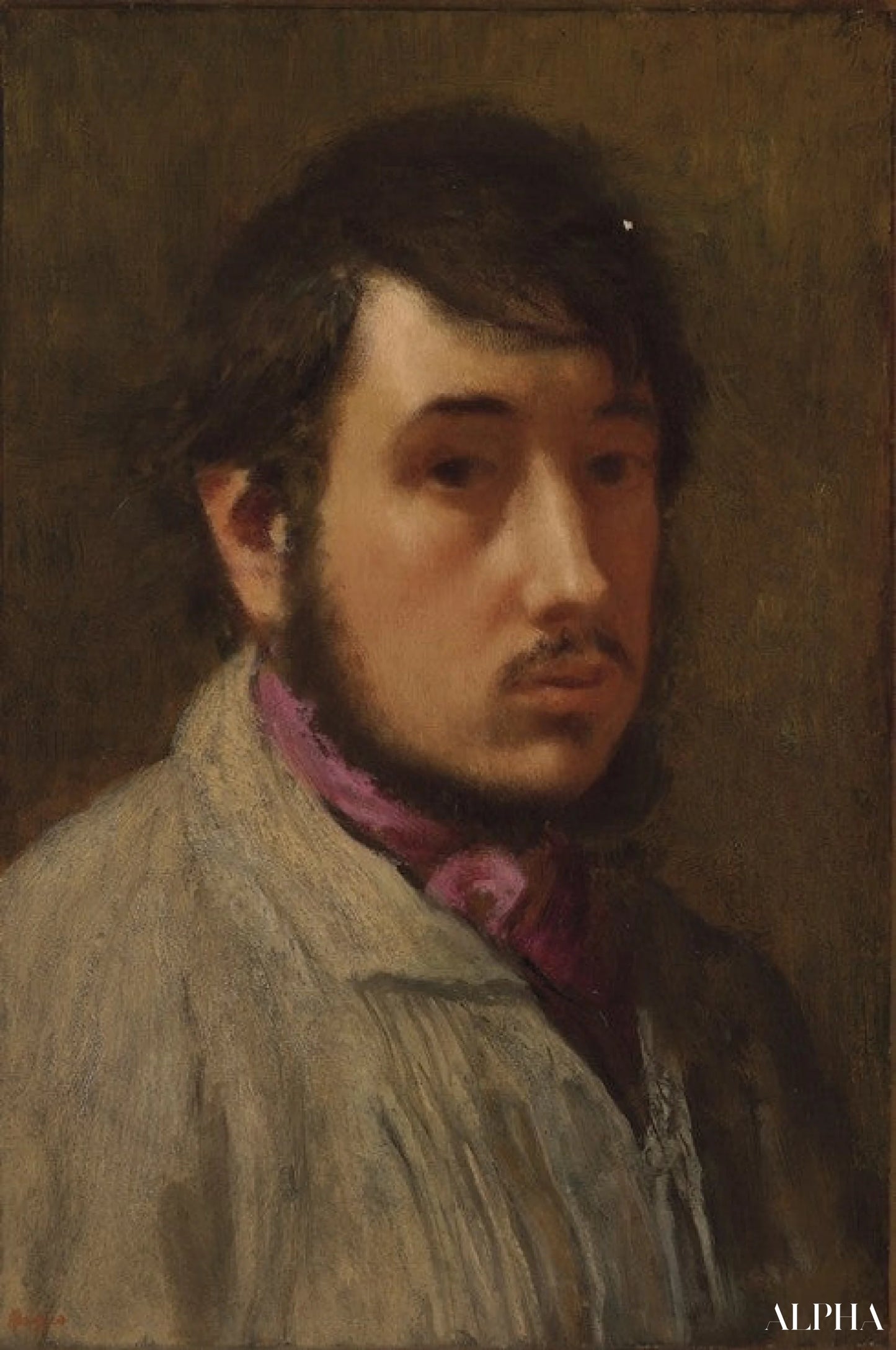 L'auto-portrait - Edgar Degas - Reproductions de tableaux et peintures haut de gamme