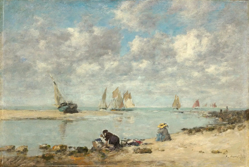 Lavandaia vicino a Trouville - Eugène Boudin