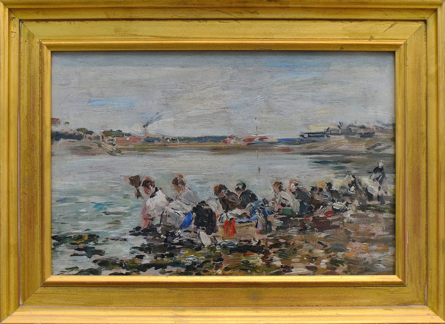 Lavandaie sulla Touques - Eugène Boudin