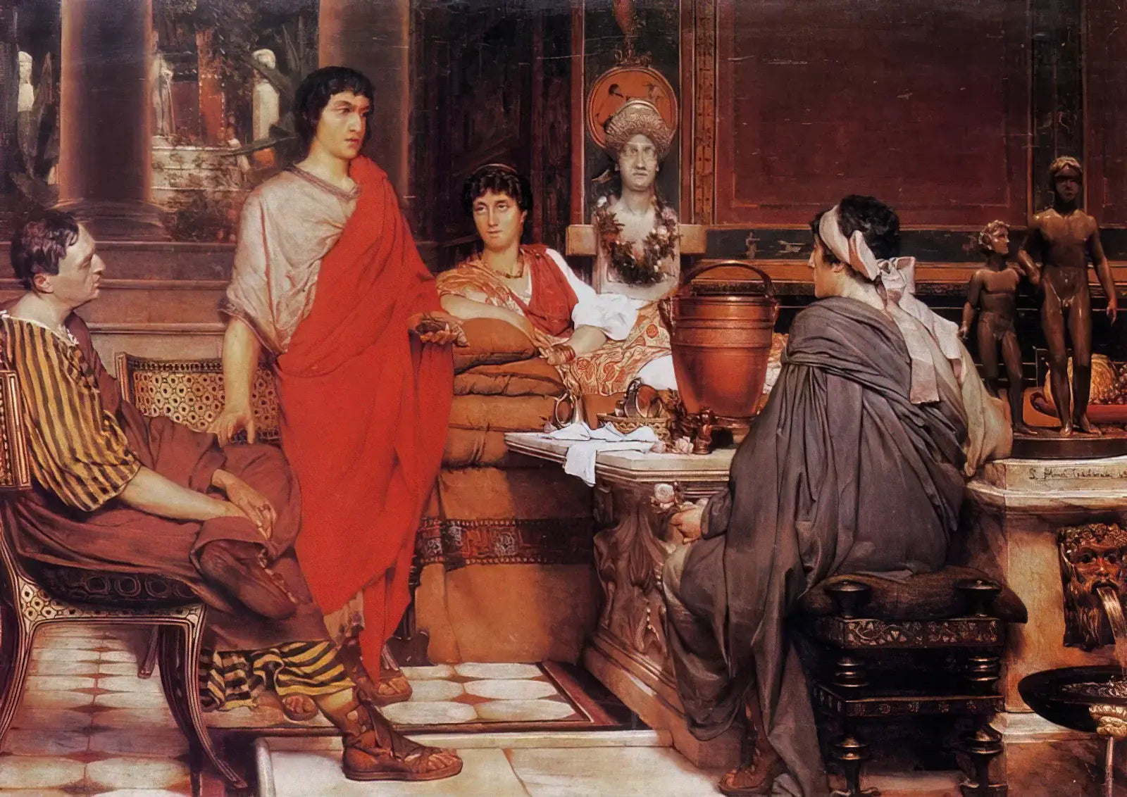 Catulle chez Lesbie, peinture de Lawrence Alma-Tadema