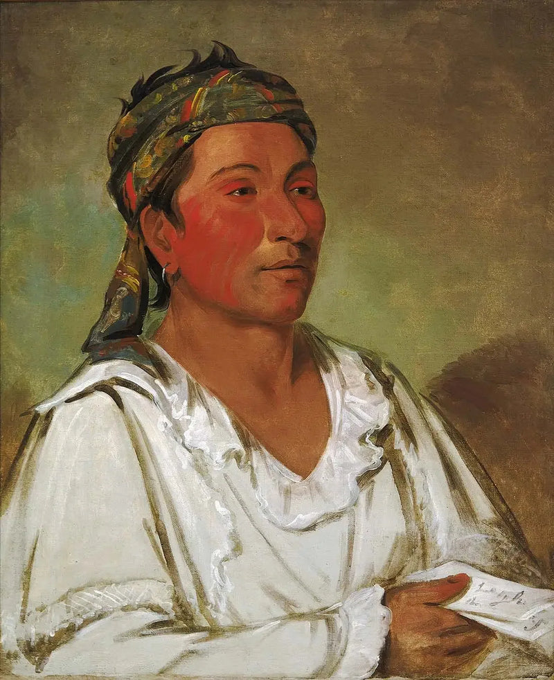 Lay-lóo-ah-pee-ái-shee-kaw, erba, cespuglio e fiore, semi-civilizzato - George Catlin