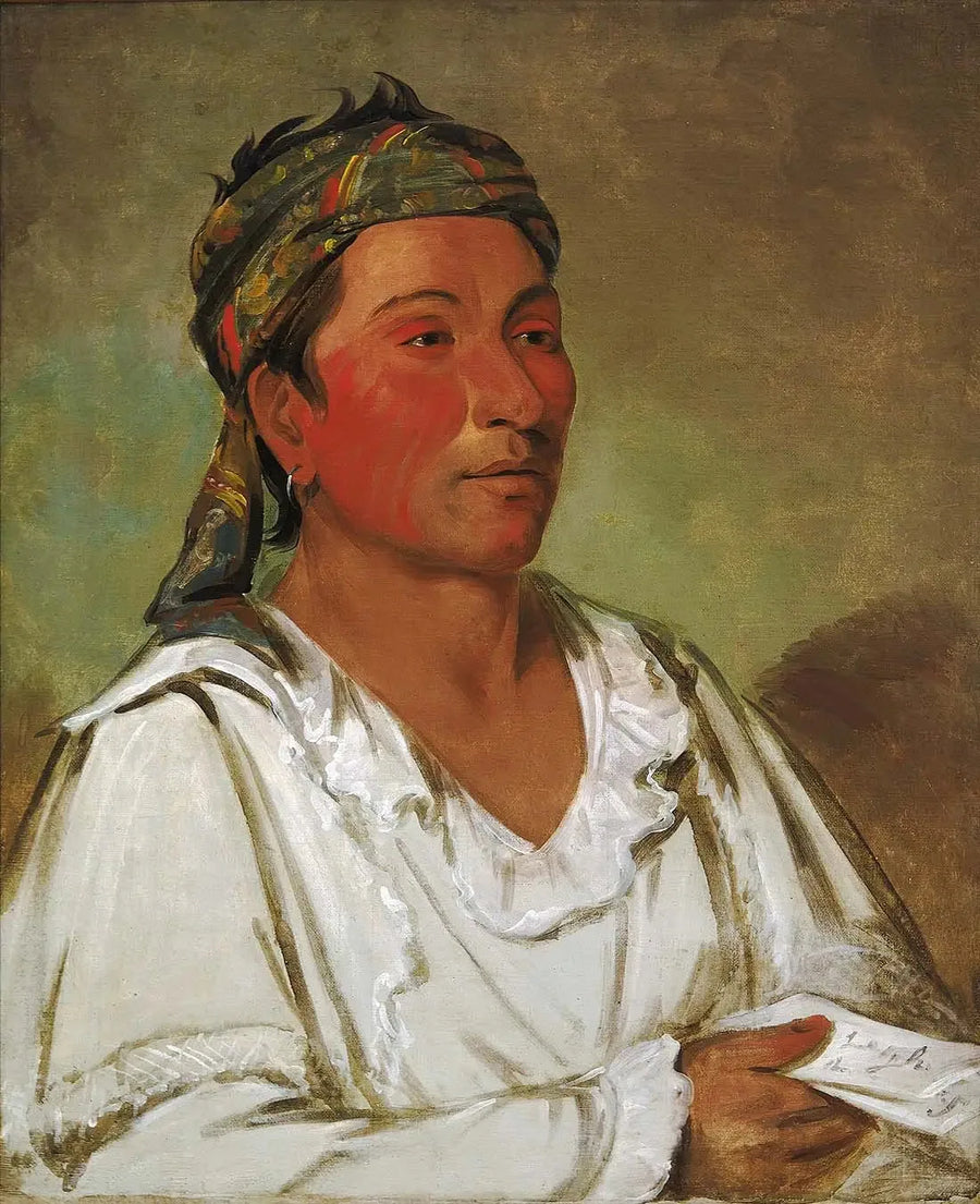 Lay-lóo-ah-pee-ái-shee-kaw, erba, cespuglio e fiore, semi-civilizzato - George Catlin