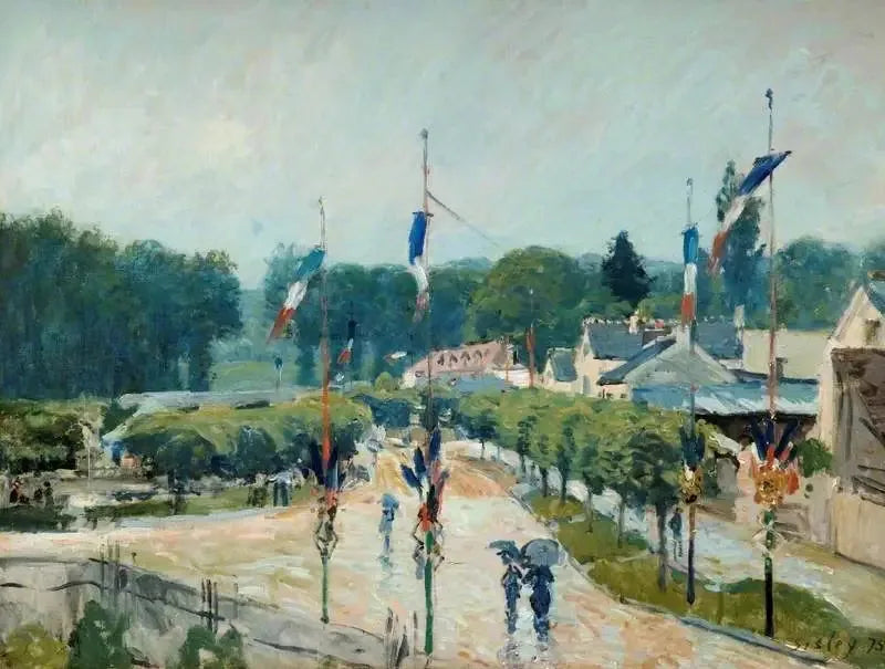 Il 14 luglio a Marly - Alfred Sisley