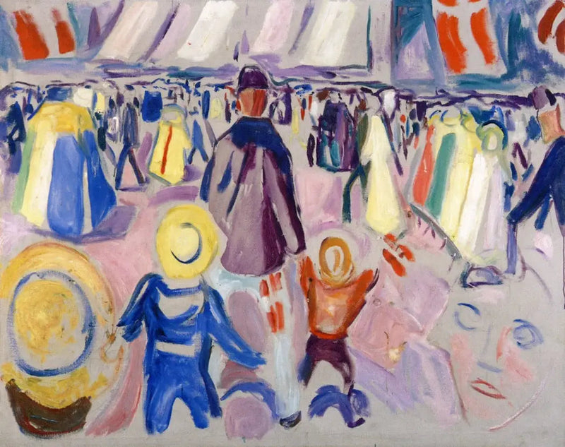 Il 17 maggio in una piccola città norvegese - Edvard Munch