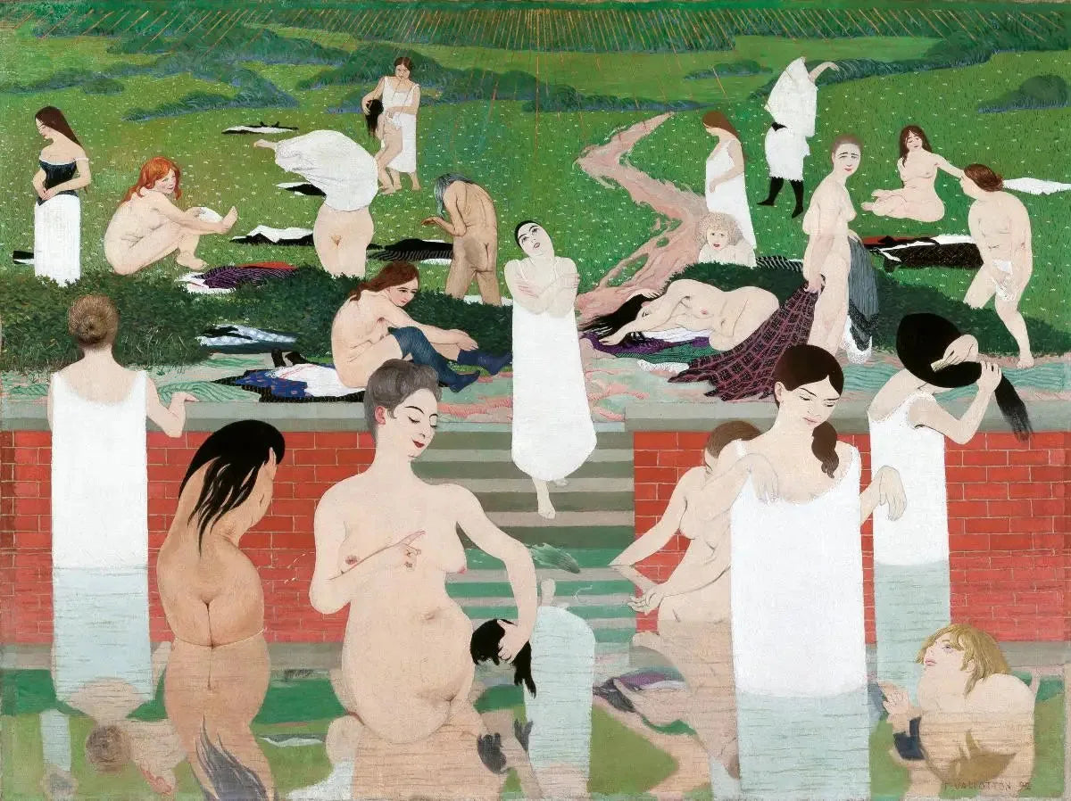 Le Bain au soir d'été - Félix Vallotton image 1 reproduction artisanale de tableau