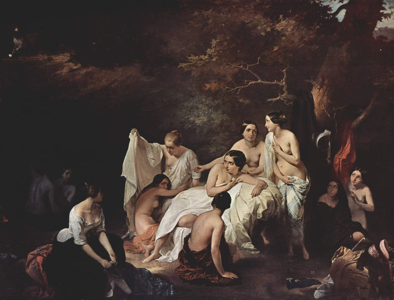 Il bagno delle ninfe - Francesco Hayez
