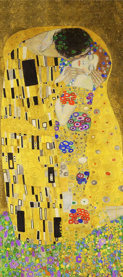 Reproduction du tableau « 💛 Le Baiser (Détail II) – Gustav Klimt (1907–1908) » par Alpha Reproduction en peinture à l’huile