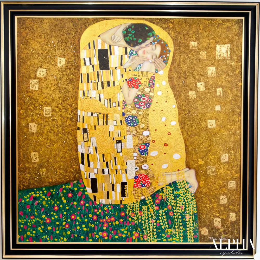 Le Baiser Réimaginé par Master Apollon | 200 x 200 cm Reproductions de tableaux à la peinture à l’huile