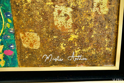 Il Bacio Reimmaginato da Master Apollon | 200 x 200 cm Riproduzioni di quadri a olio