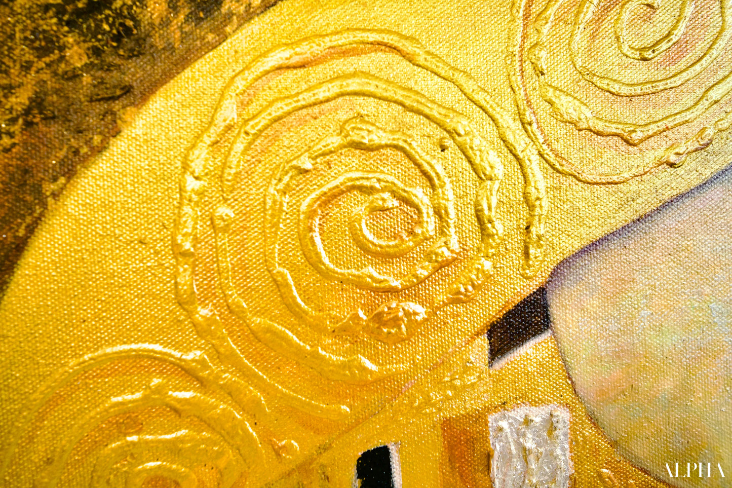 Il Bacio Reimmaginato da Master Apollon | 200 x 200 cm Riproduzioni di quadri a olio