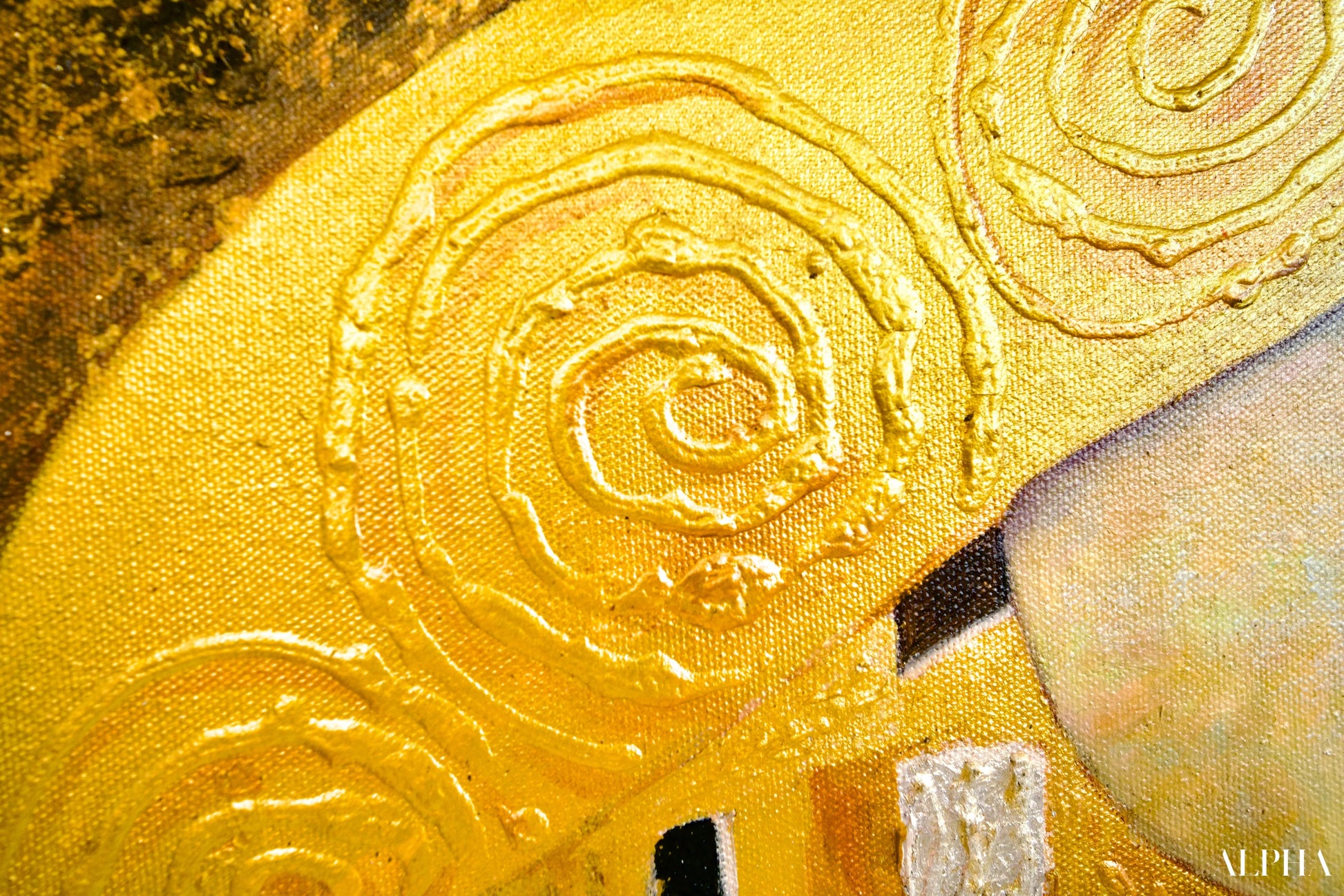 Il Bacio Reimmaginato da Master Apollon | 200 x 200 cm Riproduzioni di quadri a olio