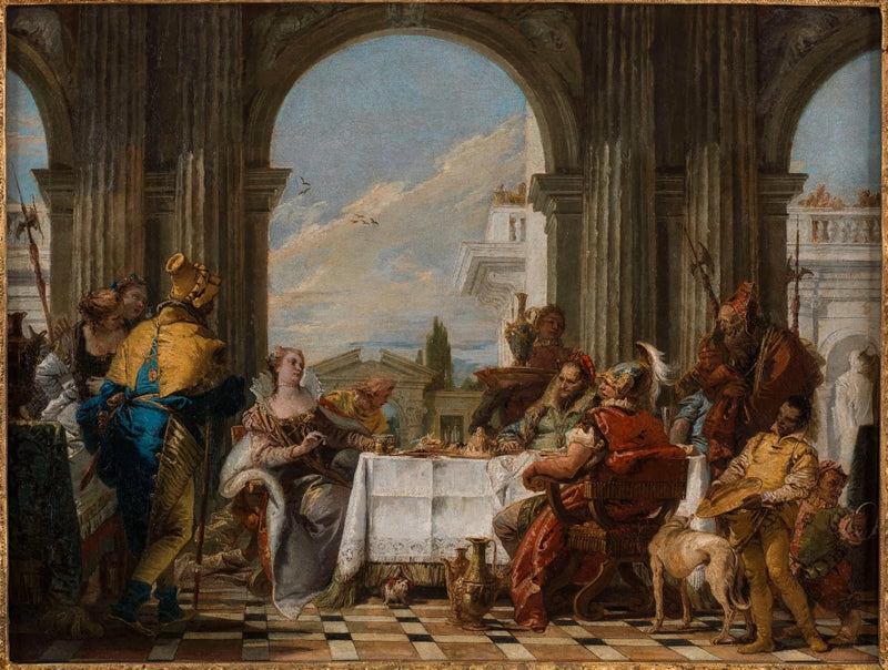 Il banchetto di Cleopatra - Giovanni Battista Tiepolo