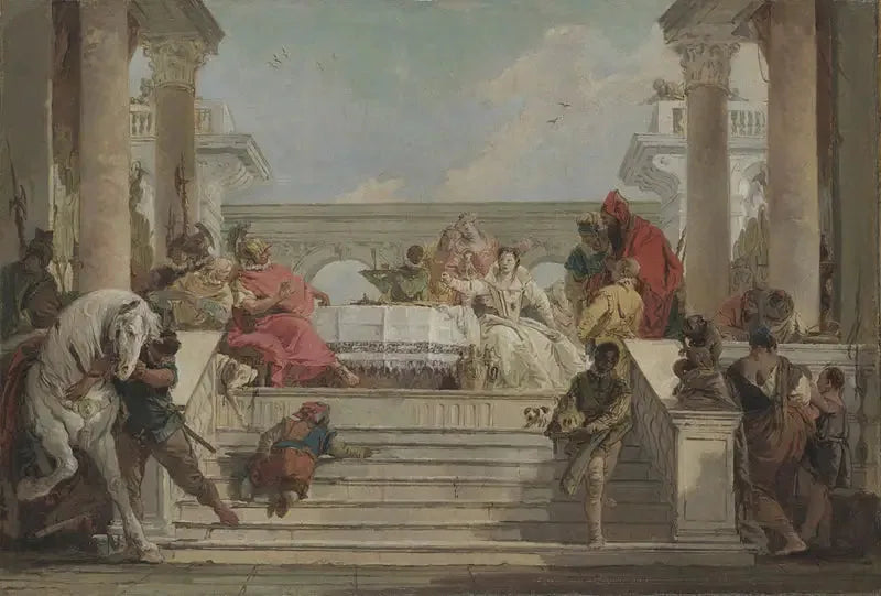 Il banchetto di Cleopatra - Giovanni Battista Tiepolo
