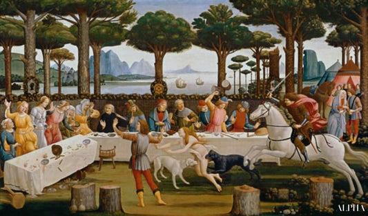 Il banchetto di Nastagio degli Onesti - Sandro Botticelli - Riproduzioni di quadri e dipinti di alta gamma