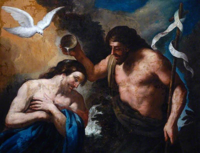 Il battesimo di Cristo - Andrea Sacchi