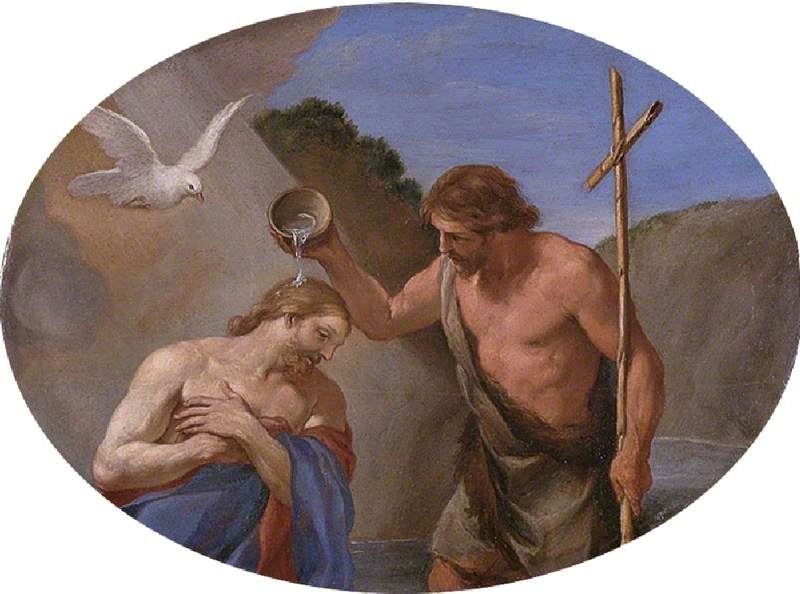 Il battesimo di Cristo - Andrea Sacchi