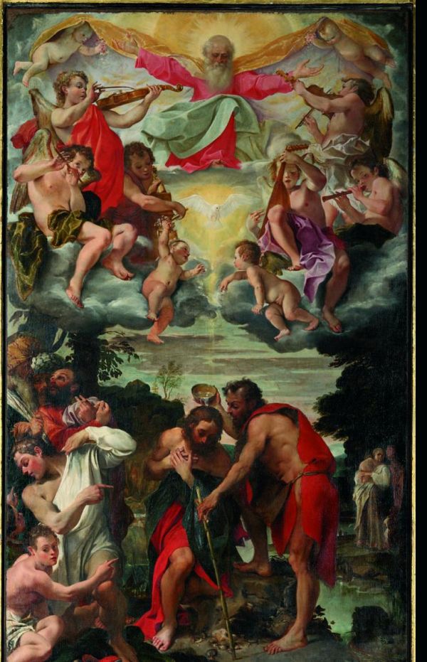 Il Battesimo di Cristo - Annibale Carracci