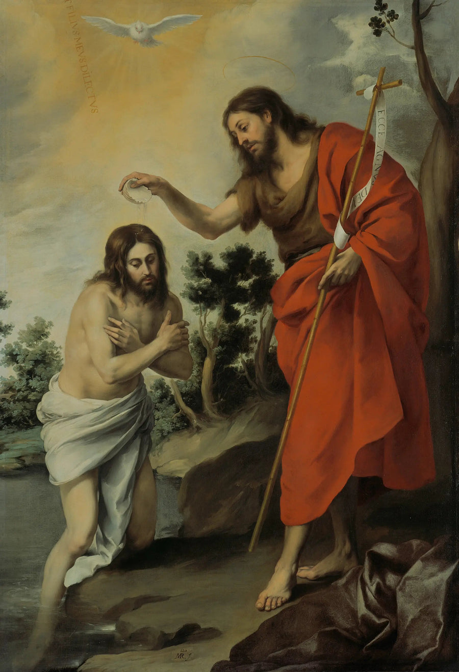 Il battesimo di Cristo - Bartolomé Esteban Murillo