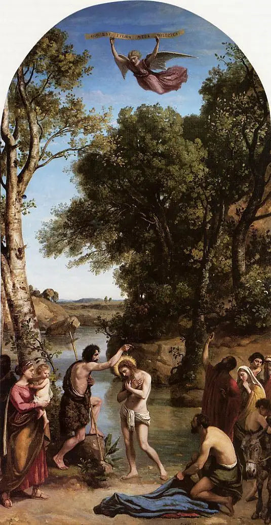 Il Battesimo di Cristo - Jean-Baptiste Camille Corot