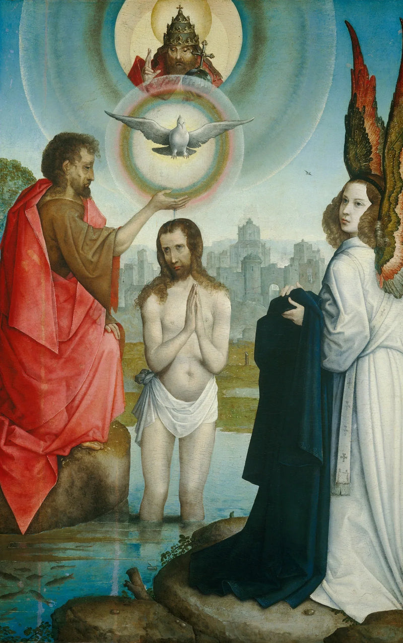 Il battesimo di Cristo - Juan de Flandes