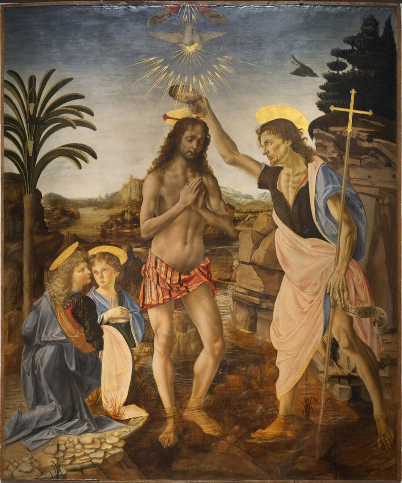 Il Battesimo di Cristo - Leonardo da Vinci