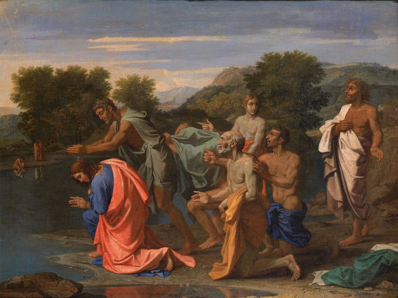 Il Battesimo di Cristo - Nicolas Poussin