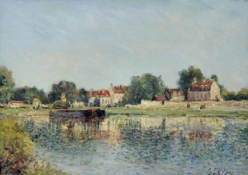 La diga a Saint-Mammes, Francia - Alfred Sisley