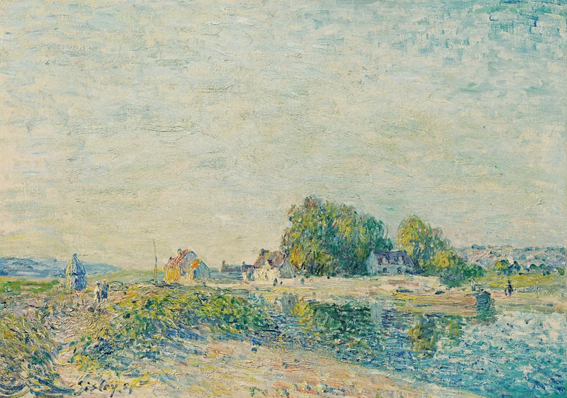 La diga del canale del Loing a Saint-Mammès - Alfred Sisley