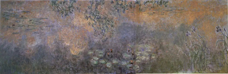 Il Bacino delle ninfee con iris - Claude Monet