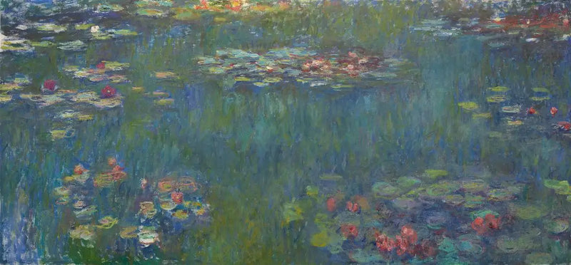 Il Bacino delle ninfee, riflessi verdi - Claude Monet