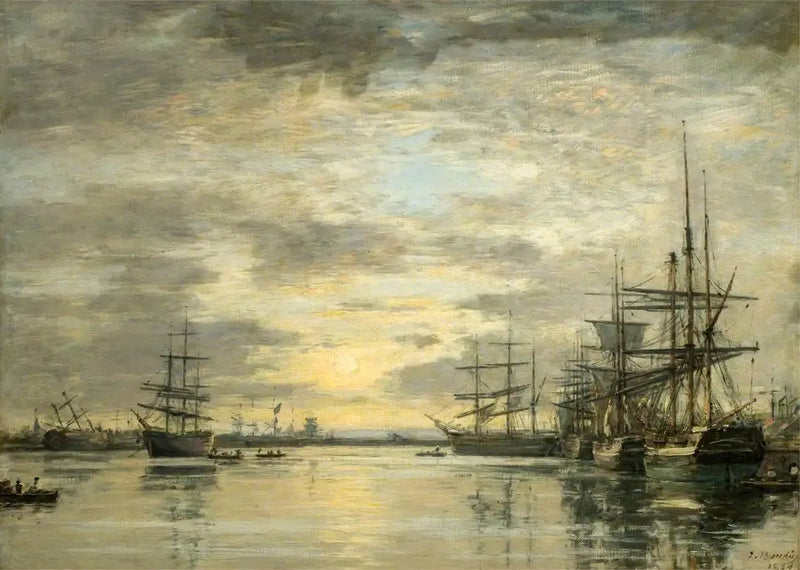 Il bacino dell'Eure a Le Havre - Eugène Boudin