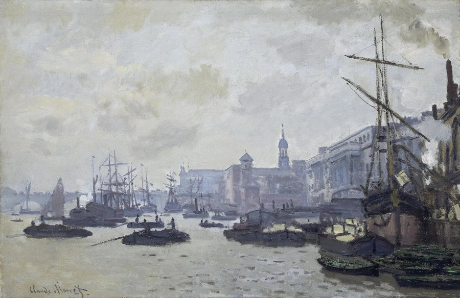 Il Bacino di Londra - Claude Monet