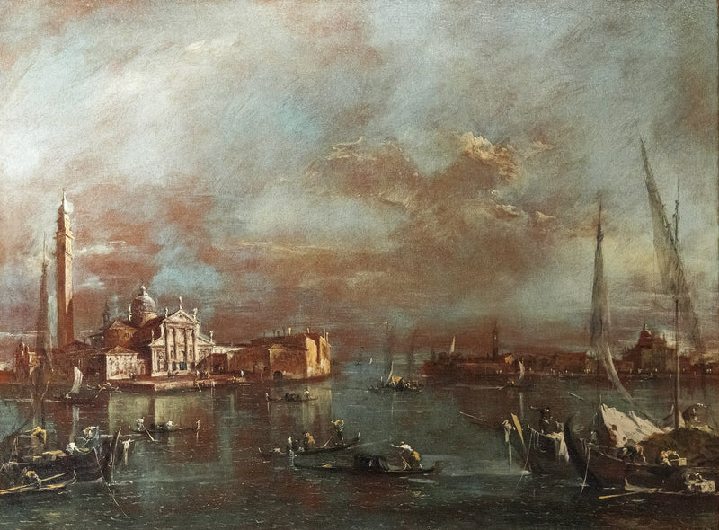 Il bacino di San Marco con l'isola di San Giorgio e la Giudecca - Francesco Guardi