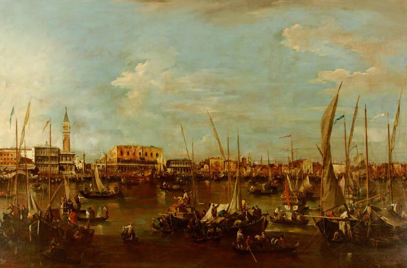 Il bacino di San Marco con il Molo e il Palazzo Ducale, Venezia - Francesco Guardi